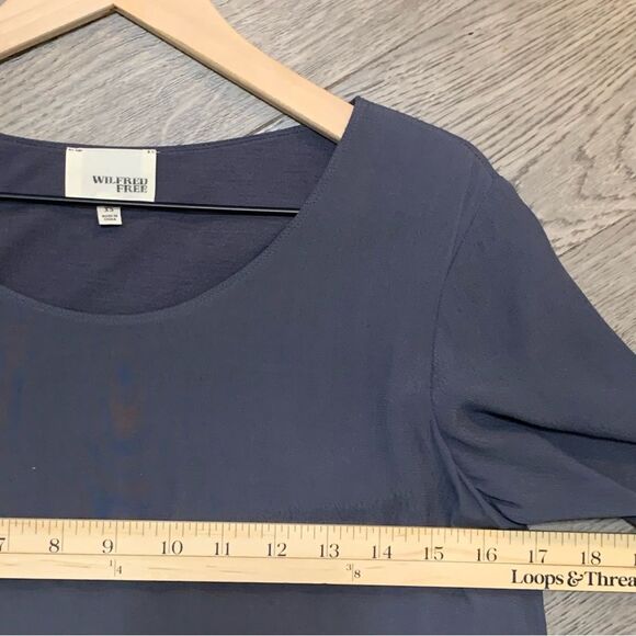 Wilfred Free by Aritzia Tiegan Shift Mini Dress Women’s Gray XS. - Picture 11 of 13